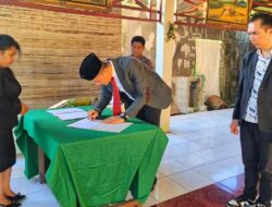 Bawaslu Minahasa Utara Lantik PAW Pengawas Kecamatan Likupang Timur untuk Pemilihan 2024