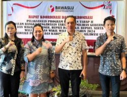 Koordinator Bawaslu Minahasa Utara Hadiri Rapat Sinkronisasi Pengawasan Pilkada 2024 Se-Sulawesi Utara